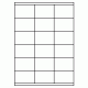 430 - Label Size 70mm x 47mm - 18 labels per sheet